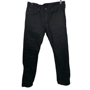 LEVIS 513 Slim Straight Jeans Mens 32x34 Stretch Slim Through Seat & Thigh Black